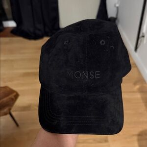 MONSE Elegant Black Suede Hat